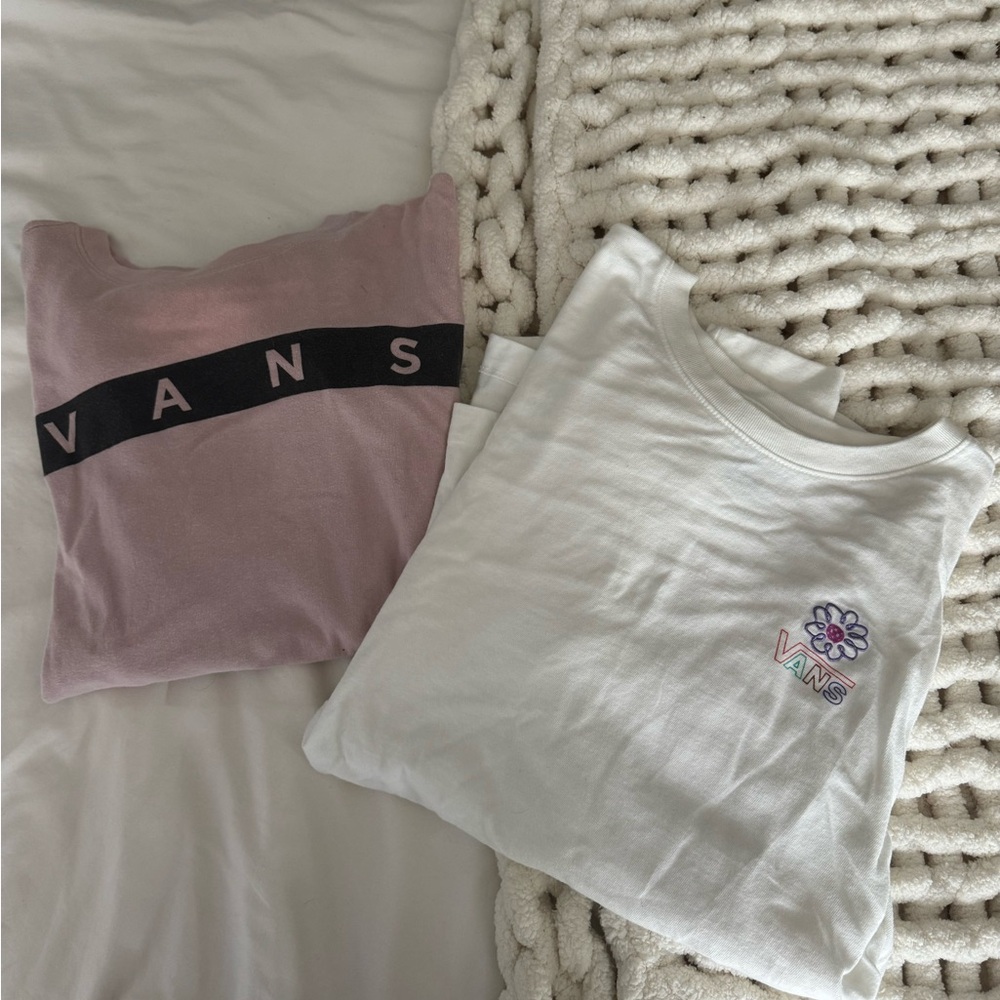 Two Vans shirts
